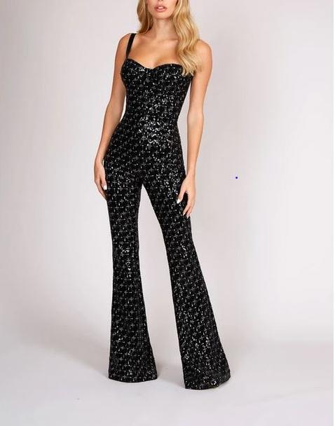 Sierra - Luxury Sequins Design Jumpsuits
