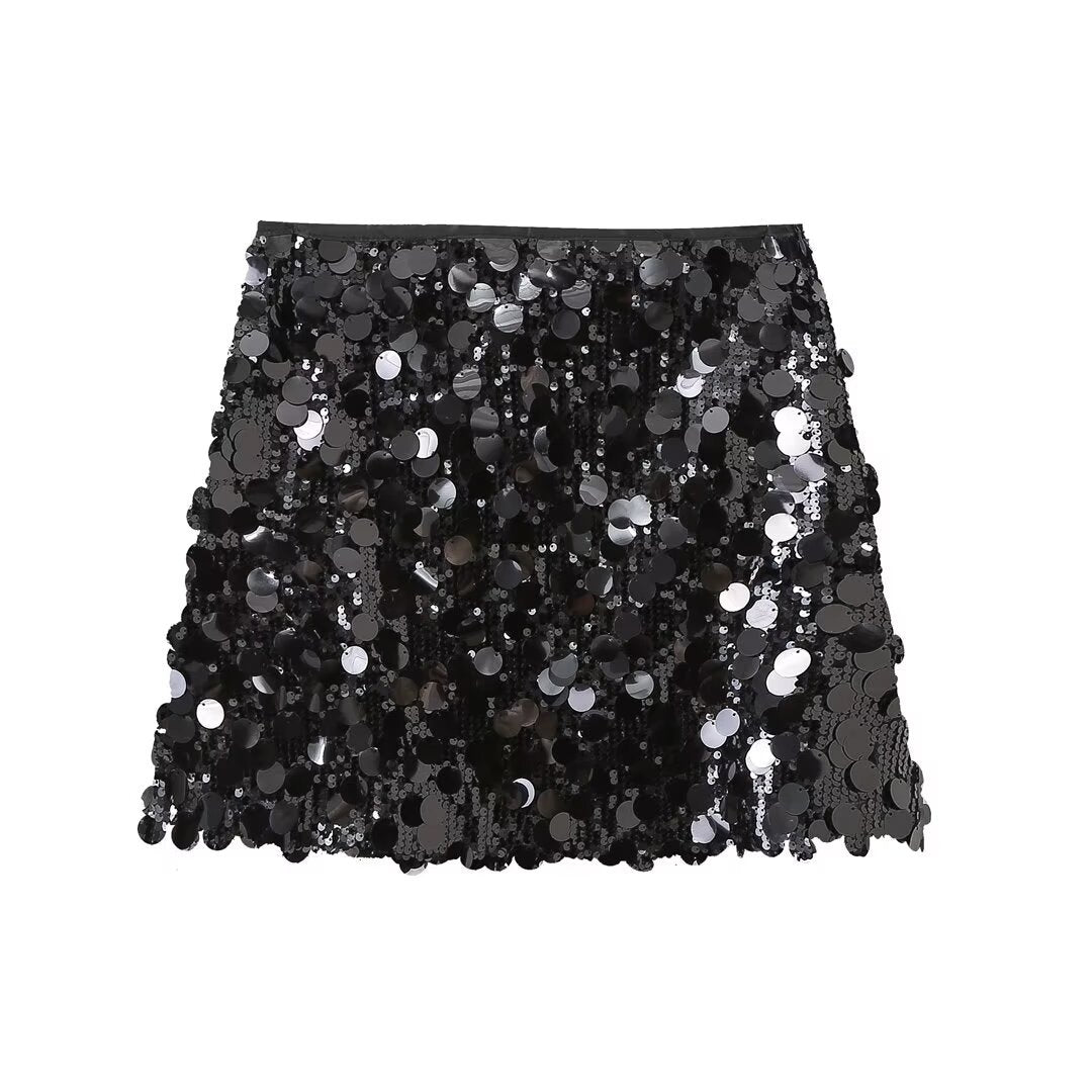 Zara - Chic Sequins Skirt