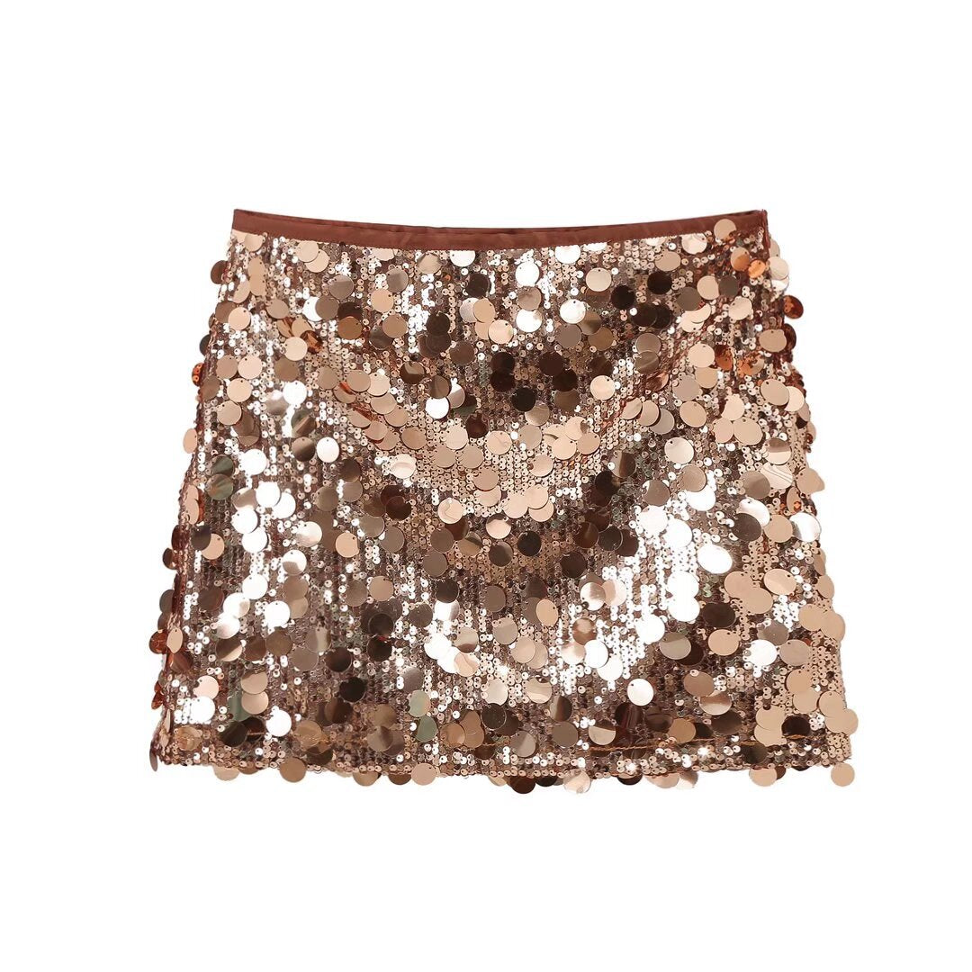 Zara - Chic Sequins Skirt