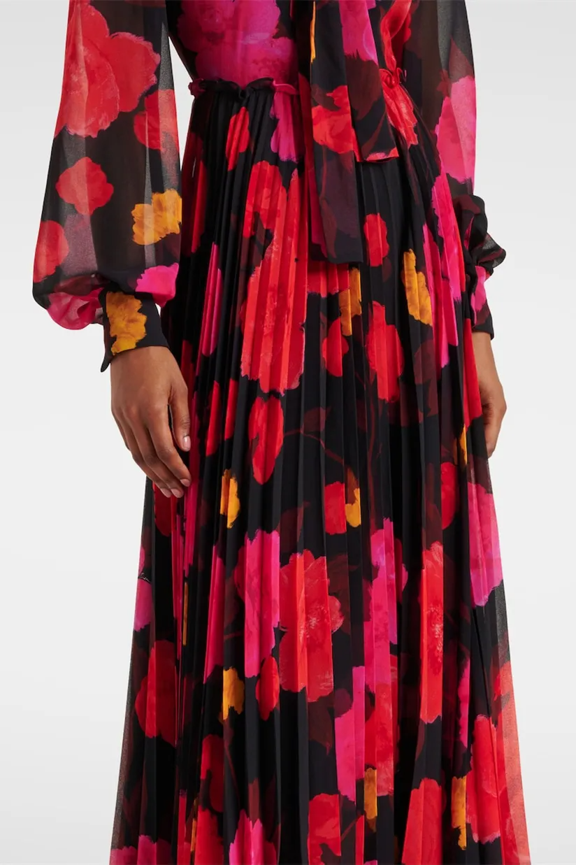 Veda - Floral Print Long Sleeve Maxi Dress