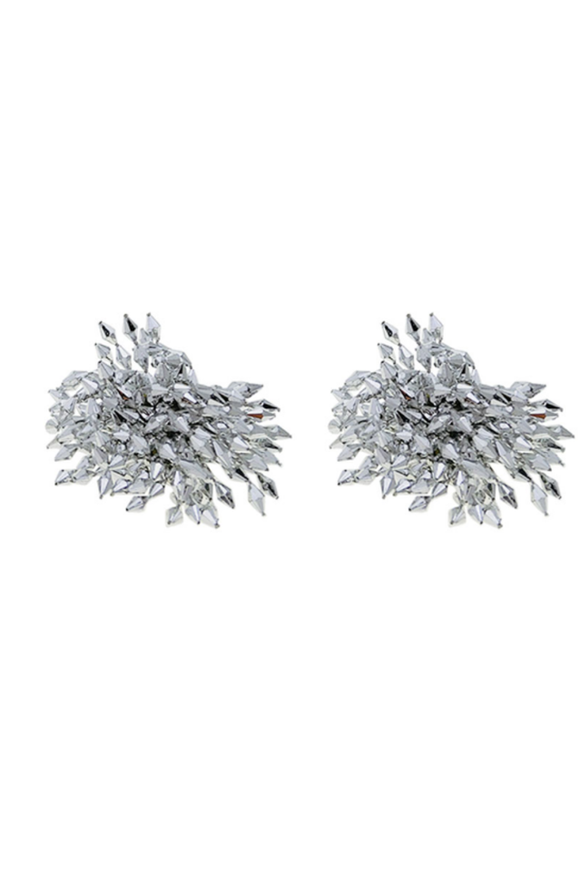 Silver Flower Earrings