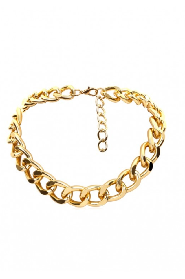 Brief Link Chain Collarbone Necklace