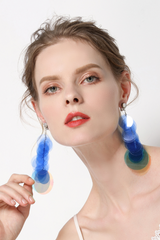 Jelly Color Sequin Earrings