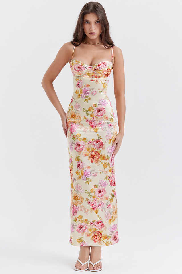 Josefina Ivory Floral Maxi Dress