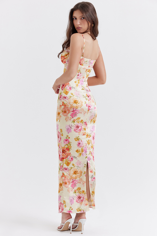 Josefina Ivory Floral Maxi Dress