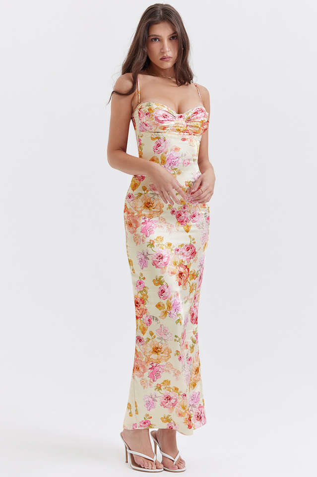 Josefina Ivory Floral Maxi Dress