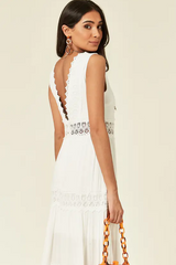 Jessica White Maxi Dress