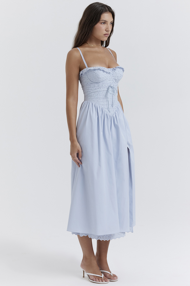 Jaime Broderie Anglais Midi Sundress