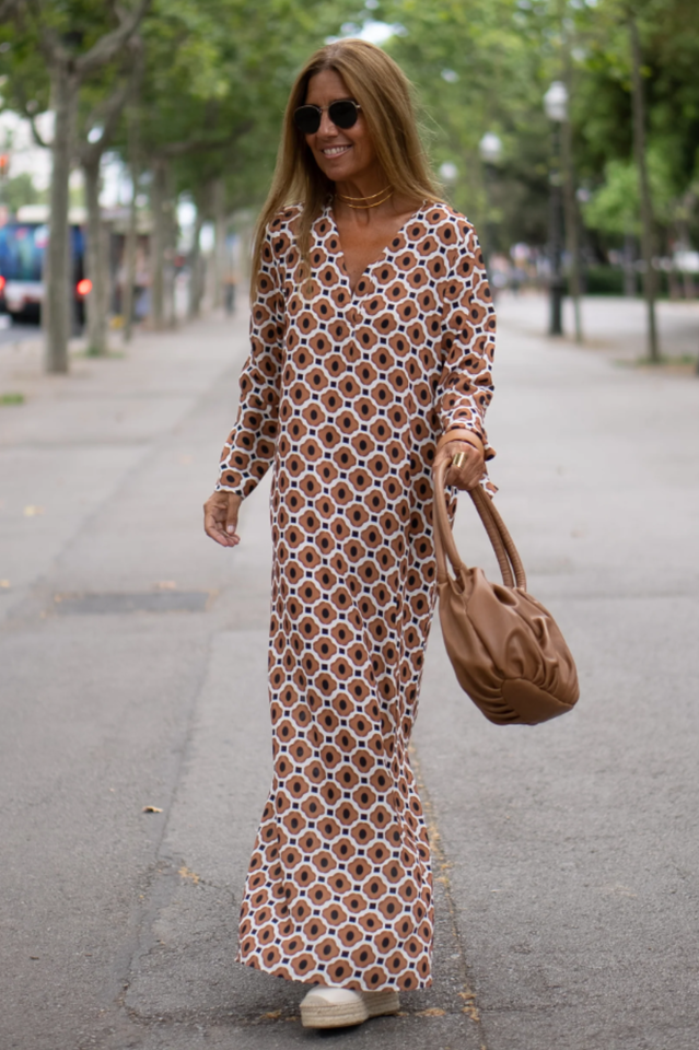 Geometric Maxi Dress