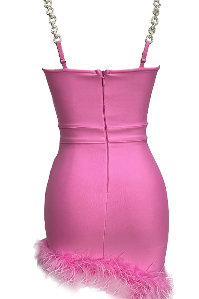 Kadence Crystal Chain Bandage Dress