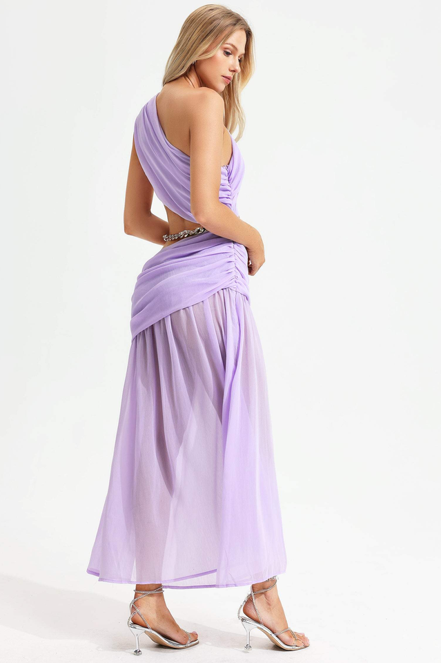 Cressida Split Chain Maxi Dress