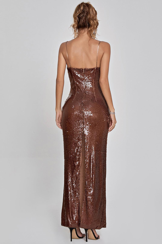 Lorelei Brown Sequin Dress