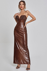 Lorelei Brown Sequin Dress