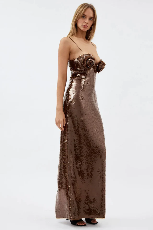 Lorelei Brown Sequin Dress