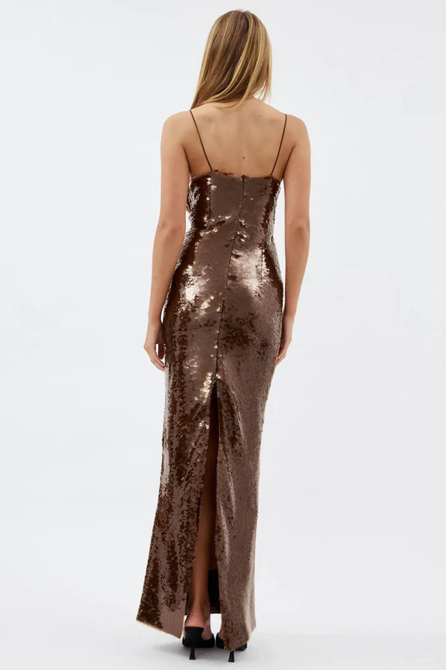 Lorelei Brown Sequin Dress