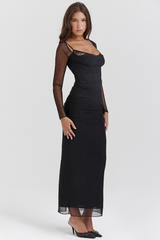 Katarina Black Maxi Dress