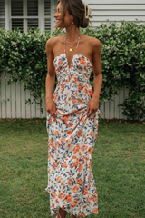 Asiah Halter Neck Maxi Dress