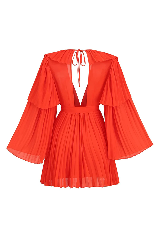 Alexandra Pleated Mini Dress