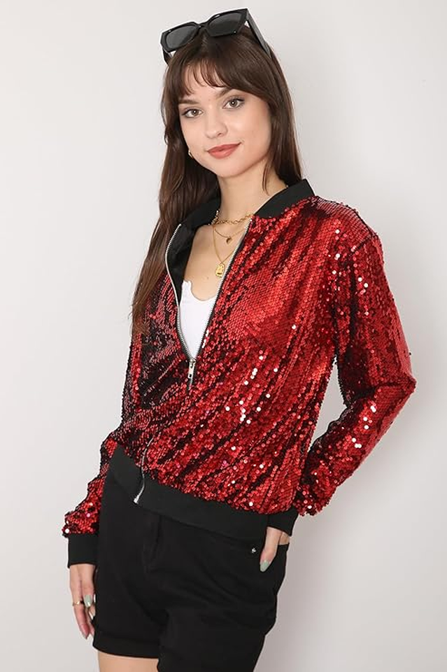 Mermaid Sequin Bomber Jacket