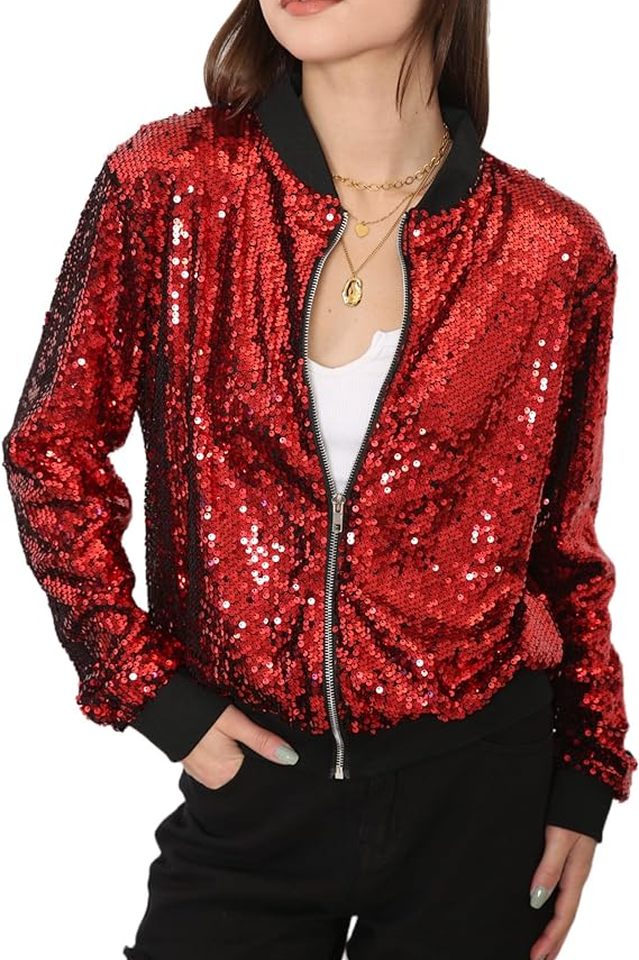 Mermaid Sequin Bomber Jacket