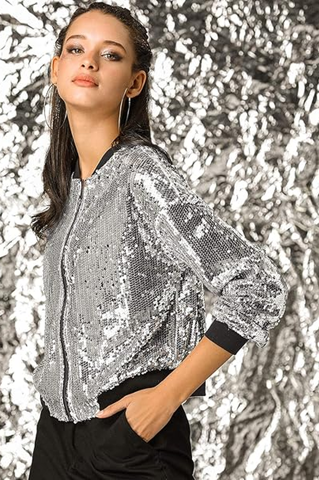 Mermaid Sequin Bomber Jacket