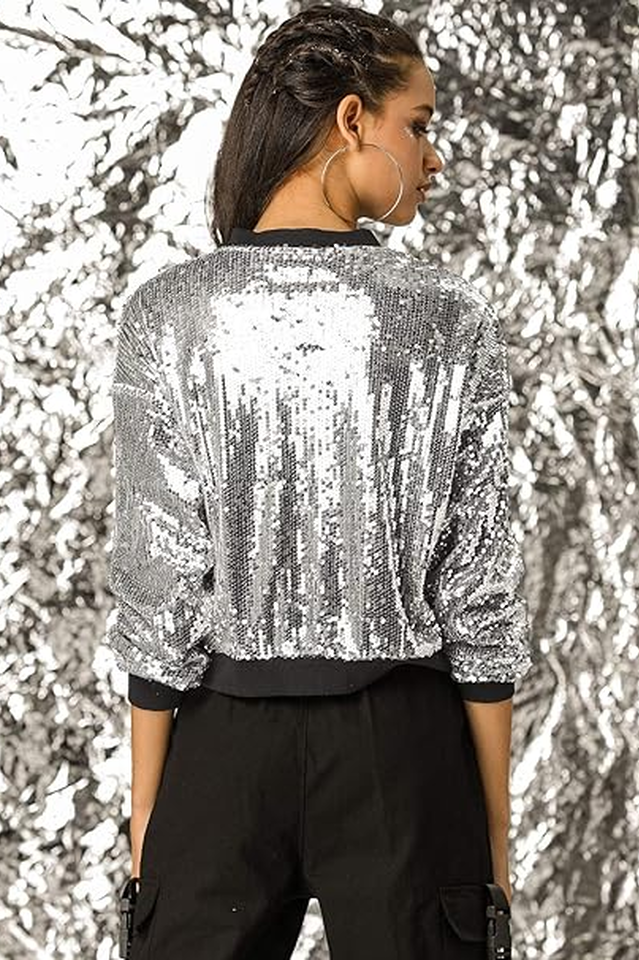 Mermaid Sequin Bomber Jacket