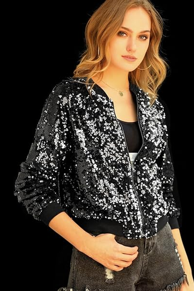 Mermaid Sequin Bomber Jacket
