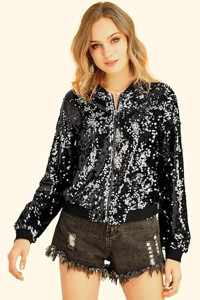 Mermaid Sequin Bomber Jacket