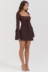 Marisa Rich Brown Lace Dress