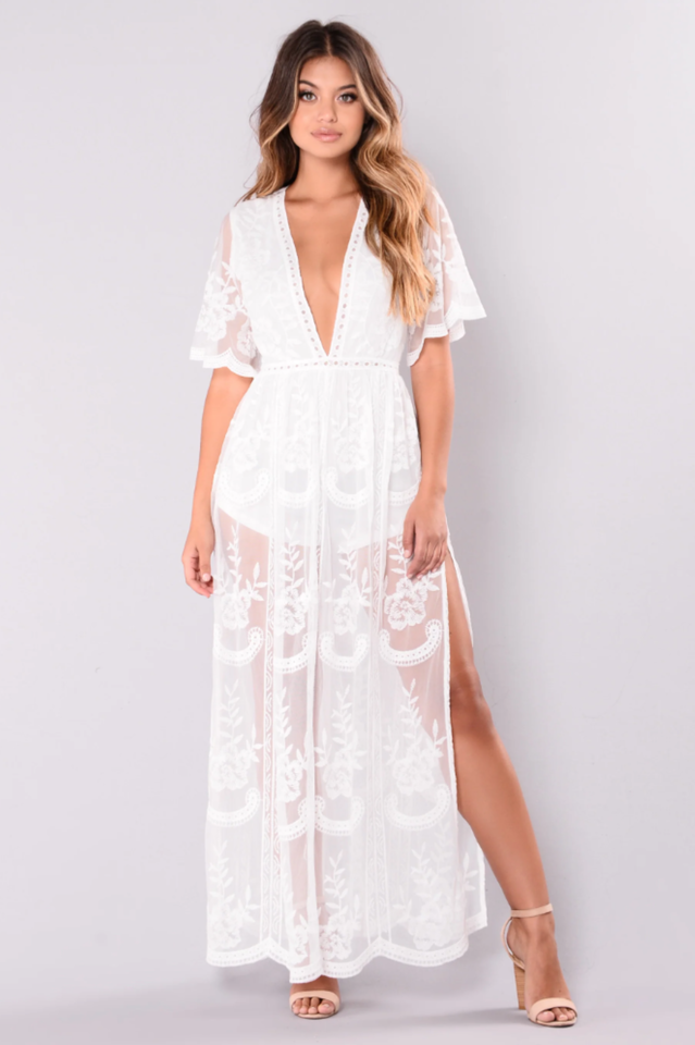 Boho Lace Maxi Dress