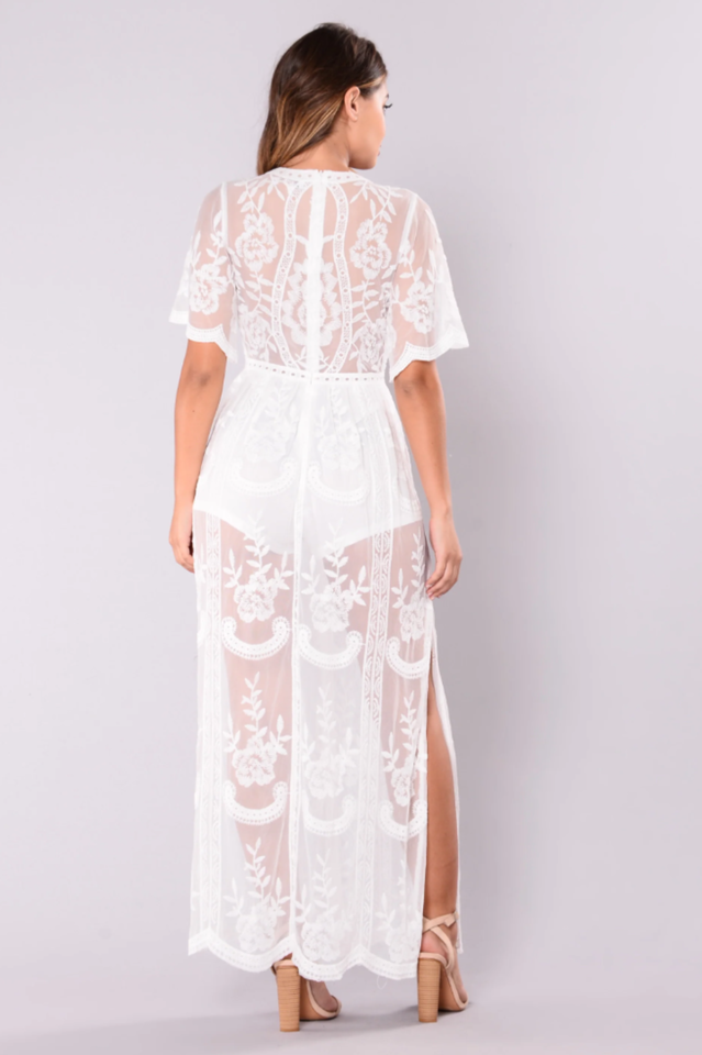 Boho Lace Maxi Dress