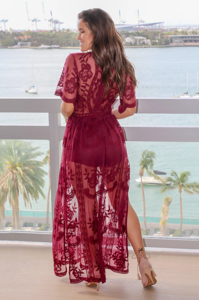 Boho Lace Maxi Dress