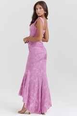 Cesca Rose Pink Floral Maxi Dress