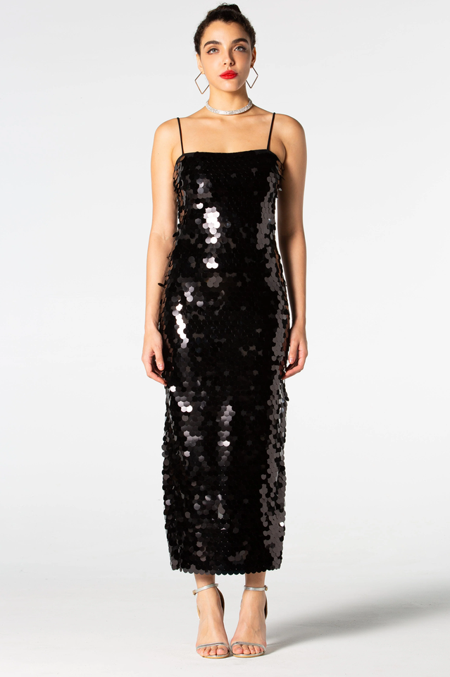 Zola Strappy Sequin Maxi Dress