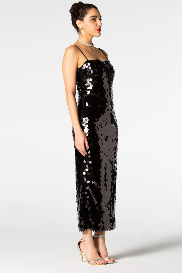 Zola Strappy Sequin Maxi Dress