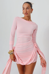 Amelia Blush Mini Dress