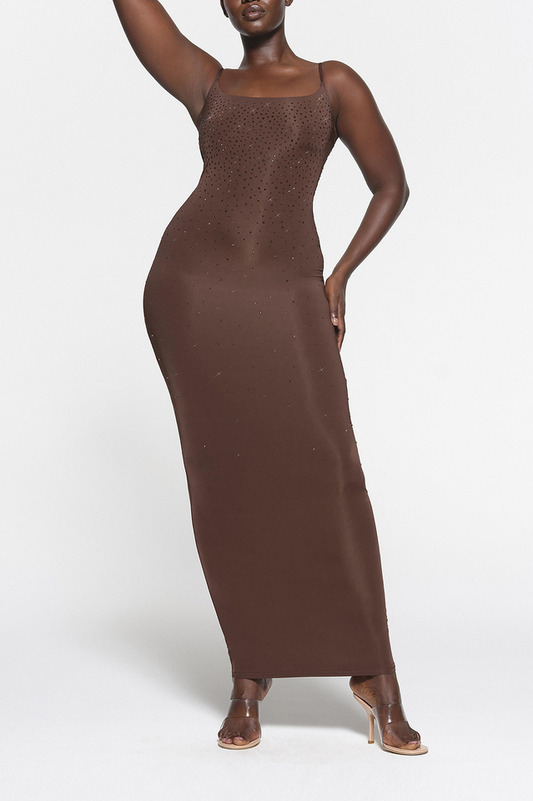 Jelly Sheer Cami Long Dress