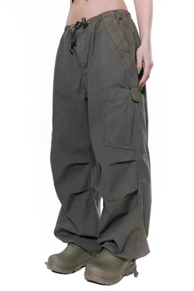 Vintage Parachute Cargo Pants