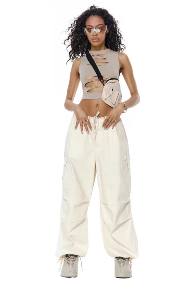 Vintage Parachute Cargo Pants