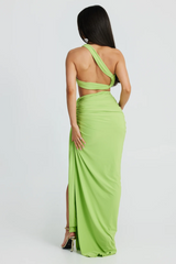 Viera Hollow Backless Split Dress Set