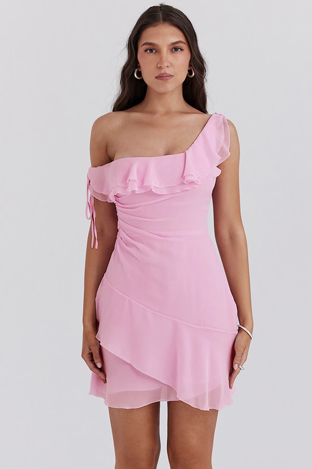 Kalena Candy Off Shoulder Mini Dress