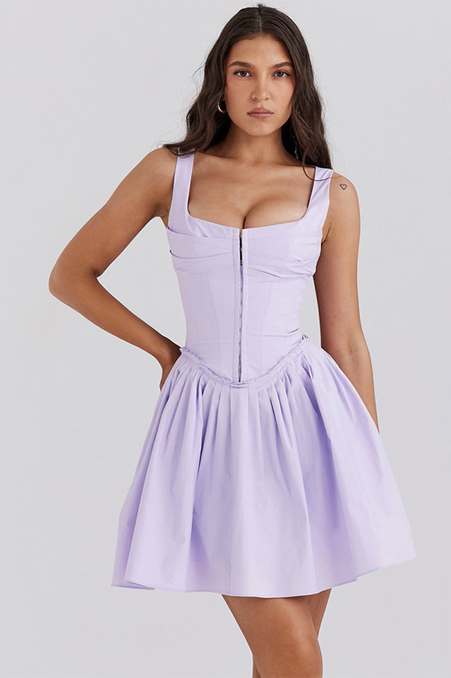 Cupid Pleated Mini Dress