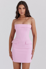 Naia Cotton Candy Strapless Mini Dress