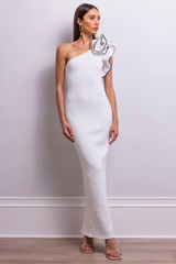 Calling a White Party Maxi Dress