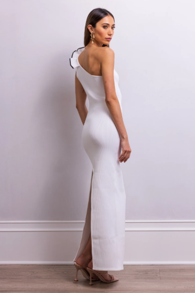 Calling a White Party Maxi Dress