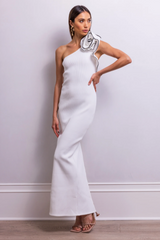 Calling a White Party Maxi Dress