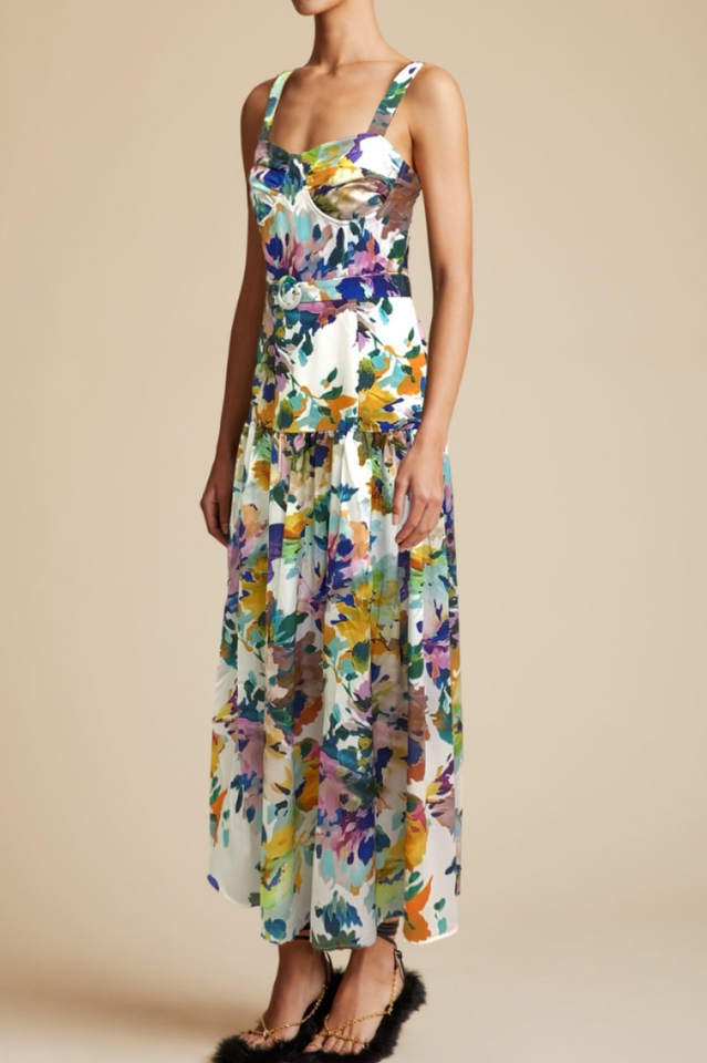 Karina Halter Printed Maxi Dress