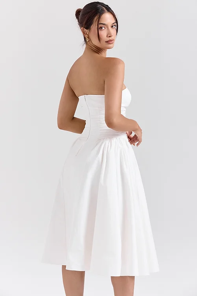 Strapless Midi Dress