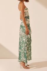 Marguerite Strapless Contrast Maxi Dress