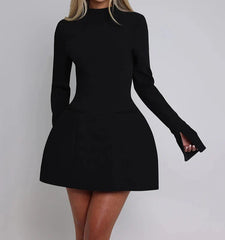 Louisa - Sleeve Backless Sexy Mini Dress